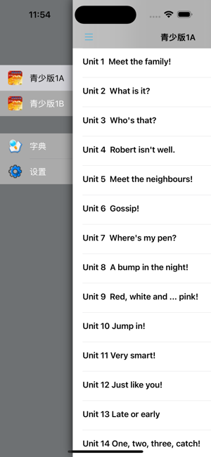 新概念英语青少版1A1BiPhone版截图5