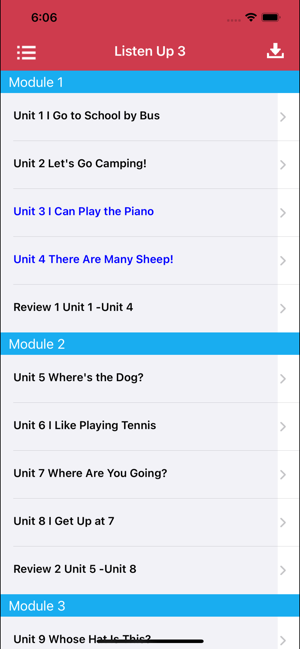 英语听力ListenUp1到3级别iPhone版截图6