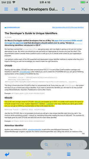 ezPDFReader：平板电脑的互动PDF阅读器iPhone版截图5