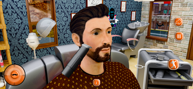 我的理发师店头发切轿车游戏iPhone版截图1
