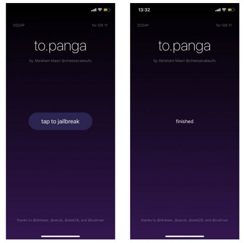 iOS 11- 11.1.2越狱工具to.panga越狱教程