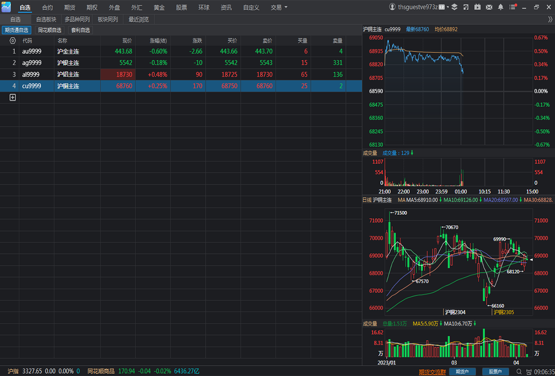 同花顺期货通PC版截图4