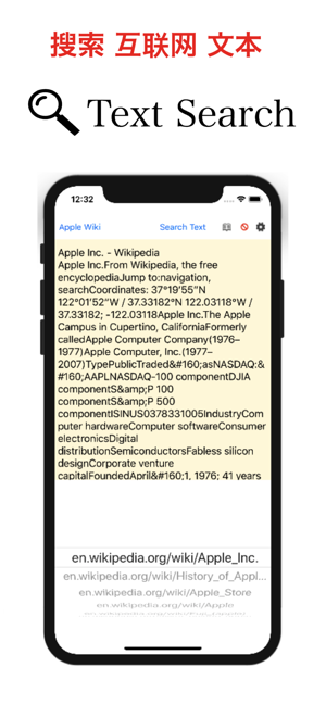 搜索互联网文本URL浏览器iPhone版截图1