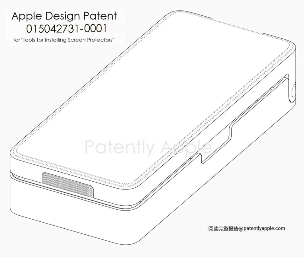 苹果新专利：为 iPhone 推出专用贴膜工具