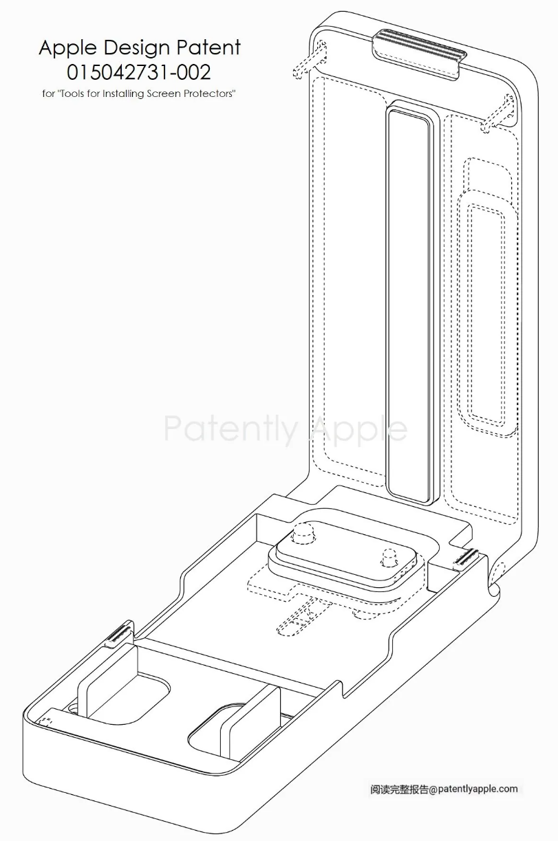 苹果新专利：为 iPhone 推出专用贴膜工具