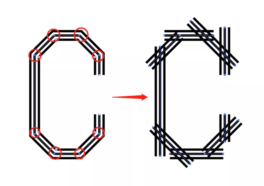 这logo怎么做？第26期-用画笔笔刷制作多线条LOGO