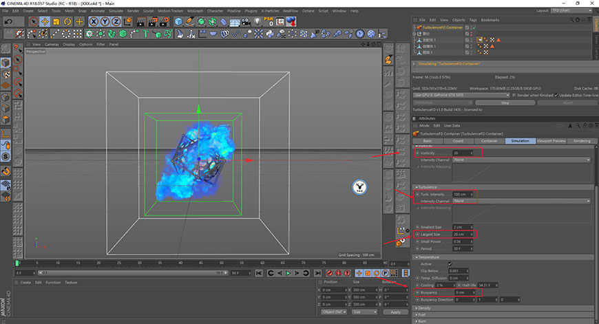 C4D教程！TFD详细概述及烟雾动画小案例