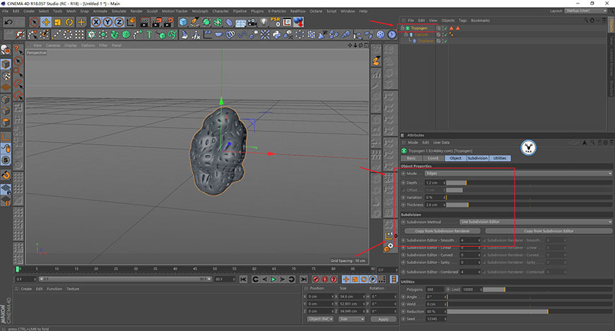 C4D教程！TFD详细概述及烟雾动画小案例