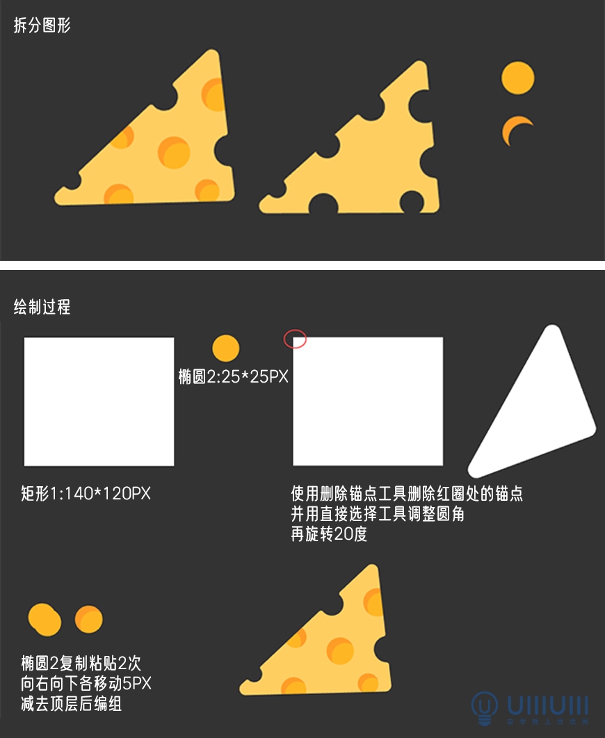 AI教程！从0开始学习绘制扁平风格美食插画