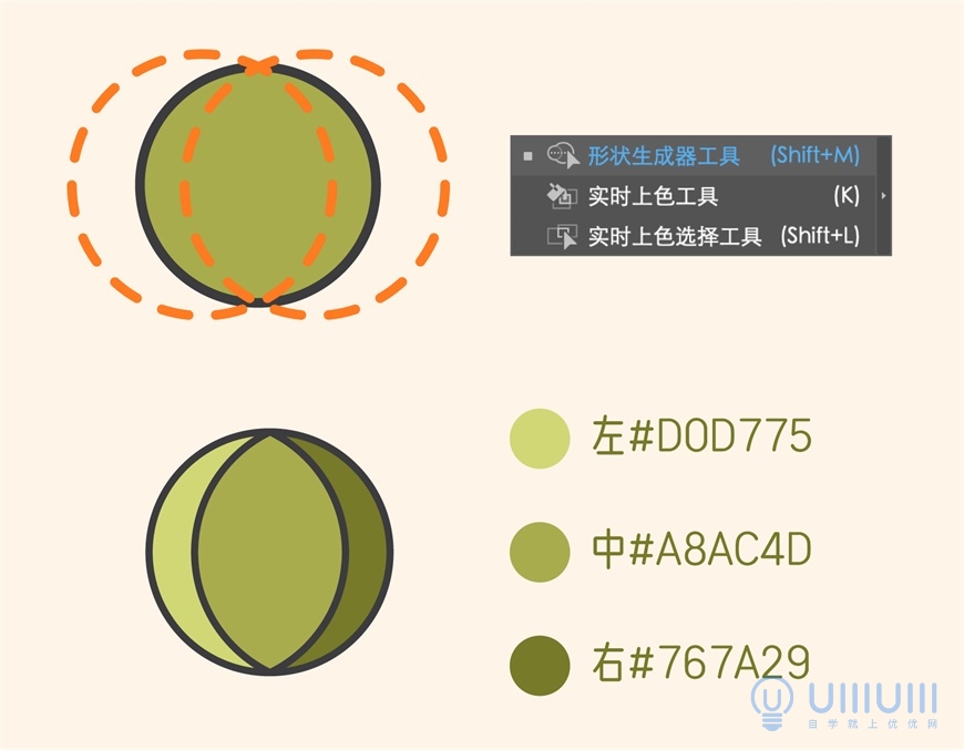 AI教程！可爱的矢量描边风格植物插画