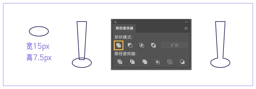 AI教程！学习绘制粗描边风格美食图标插画