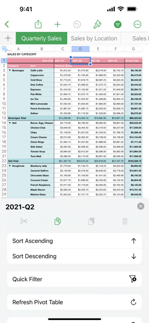 Numbers表格iPhone版截图3