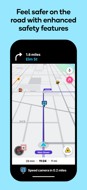 Waze的导航和实时路况iPhone版截图4