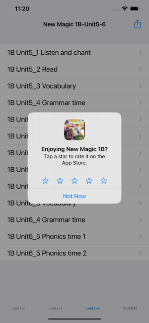 新魔法英语1A~6BiPhone版截图1
