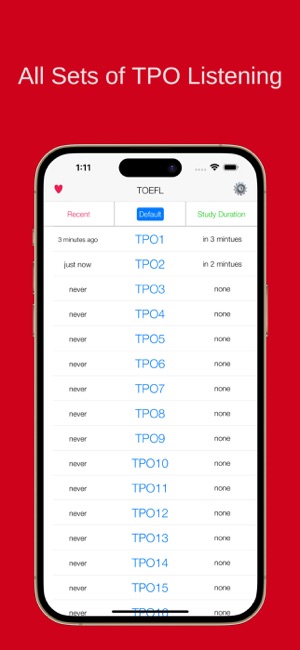 TPO托福听力iPhone版截图1