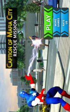 Flying Captain Superhero Rescue Mission截图4