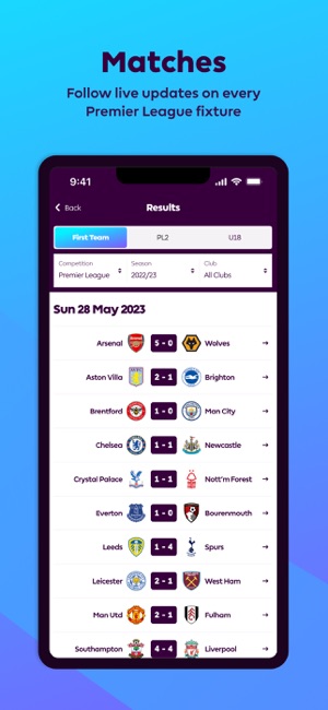 PremierLeagueiPhone版截图5