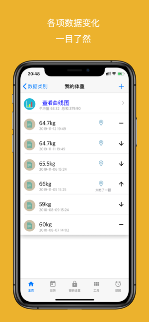 数据日记本iPhone版截图2