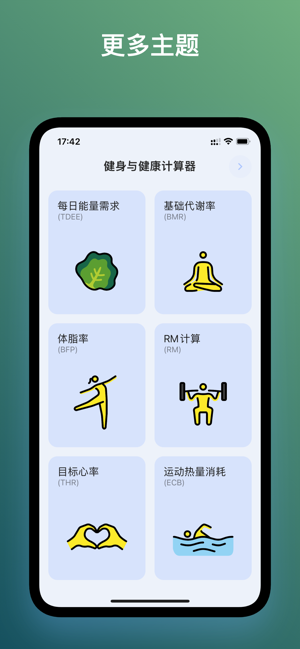 健身与健康计算器iPhone版截图5