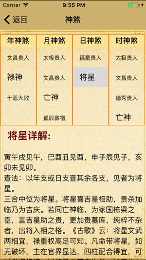 BAZI八字詳批專業版iPhone版截图4