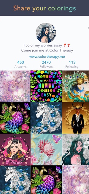 ColorTherapy成人着色书iPhone版截图7