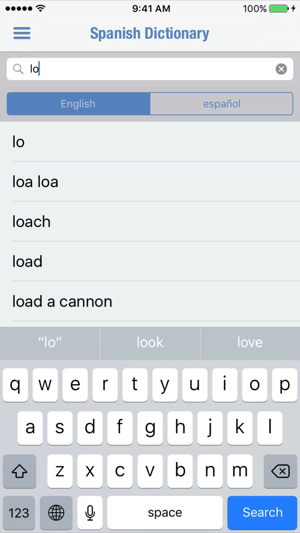 西班牙语词典iPhone版截图1