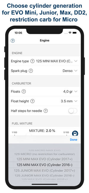 化油器JettingRotaxMaxEVOKartiPhone版截图6