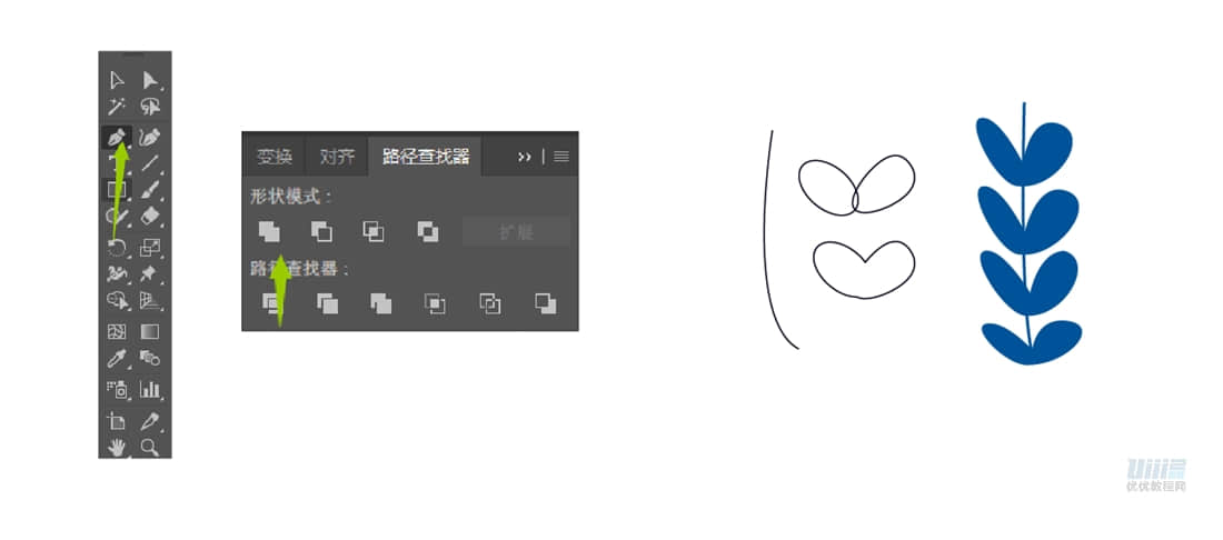 AI+PS教程！教你绘制静谧夜晚下温暖的庭院插画