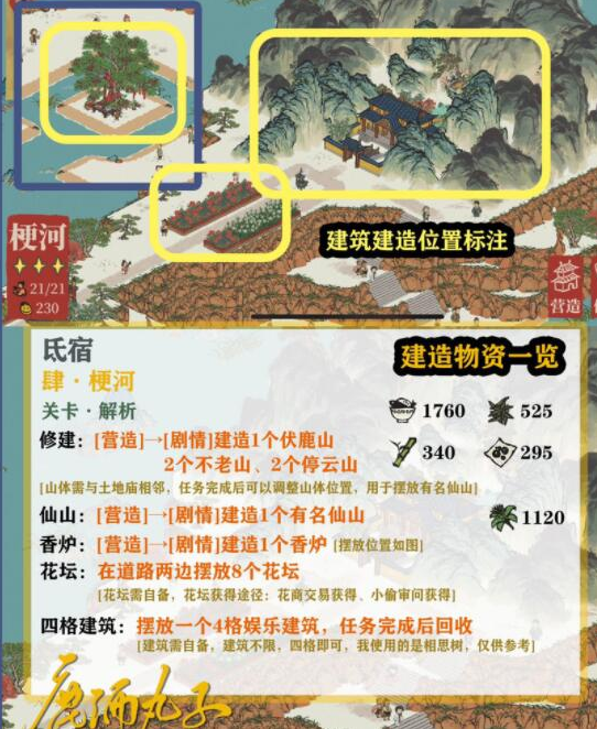 《江南百景图》鸡鸣山梗河任务攻略