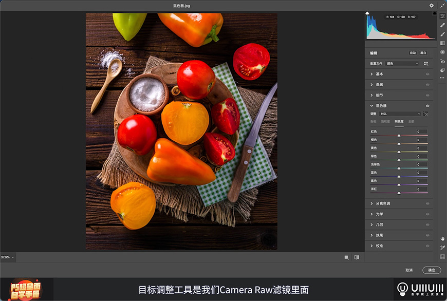 PS自学手册！NO.16 Camera Raw 滤镜（中）