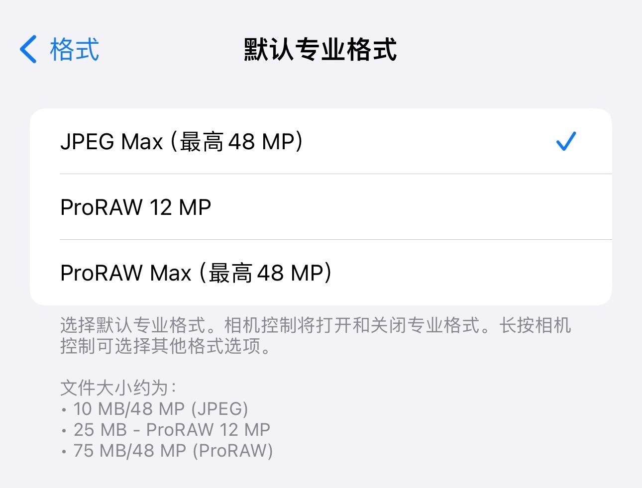 iPhone 14 Pro 升级 iOS 17 后，支持拍摄 4800 万像素的 JPEG 照片