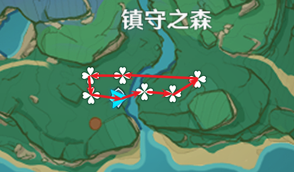 《原神》2.2孔雀木收集路线一览