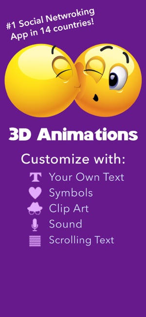 3DAnimations+EmojiIconsiPhone版截图1