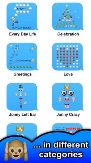 SMSSmileysEmojiStickerPROiPhone版截图3