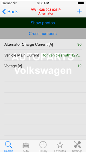 AutopartsforVolkswageniPhone版截图2