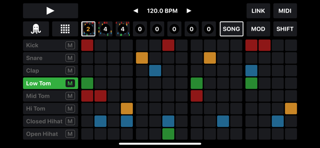 OCTACHRONMIDIDrumSequenceriPhone版截图7