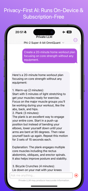 PrivateLLMiPhone版截图1
