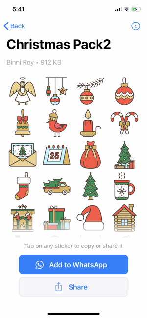 ChristmasStickersiPhone版截图5