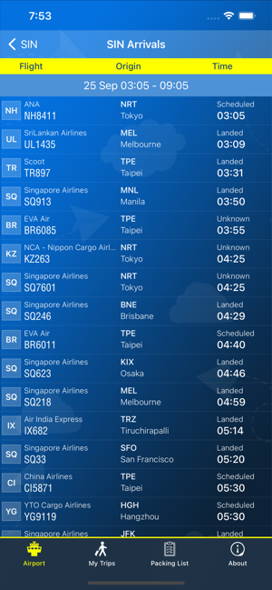 ChangiAirport(SIN)+RadariPhone版截图4