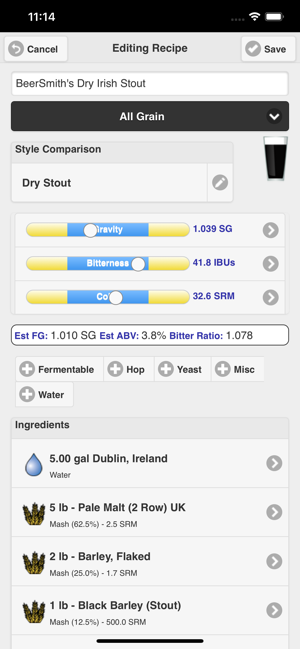 BeerSmithMobileHomeBrewingiPhone版截图2