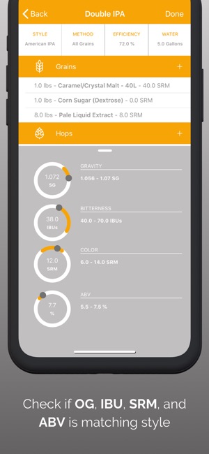 Brewer!BeerRecipeBuilderiPhone版截图4