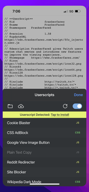 UserscriptsiPhone版截图3
