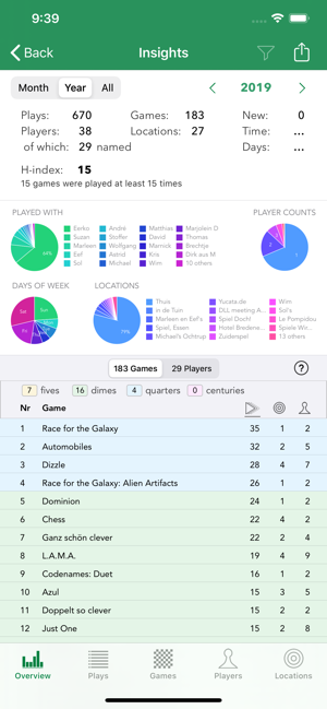 BoardGameStatsiPhone版截图2