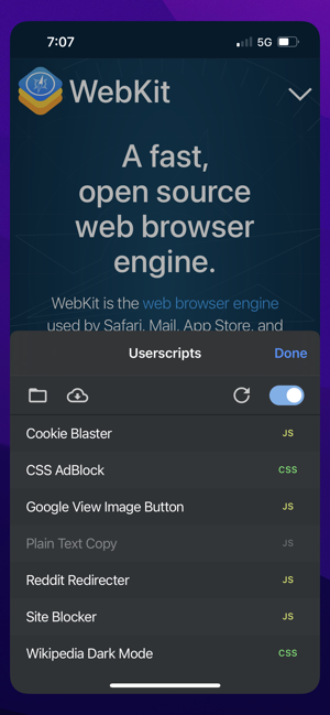 UserscriptsiPhone版截图1