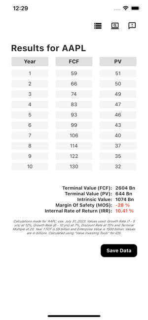 ValueInvestingToolsiPhone版截图2