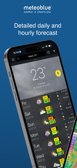 meteoblueweather&mapsiPhone版截图1