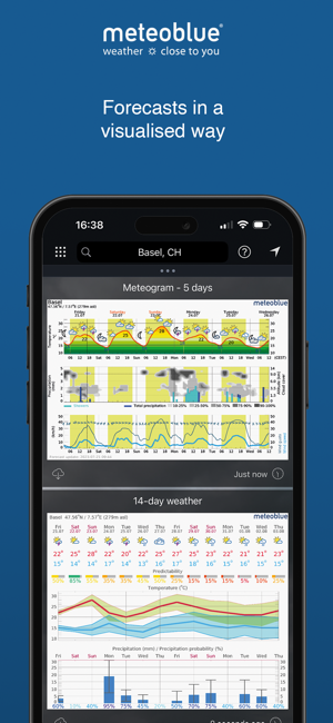 meteoblueweather&mapsiPhone版截图3