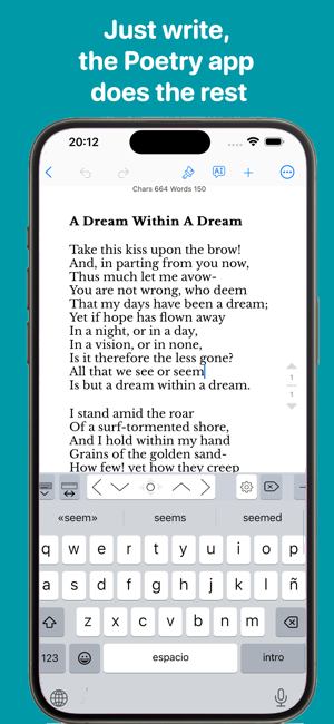 PoetryWritingiPhone版截图1