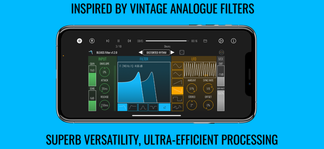 BLEASSFilterAUv3AudioPluginiPhone版截图1