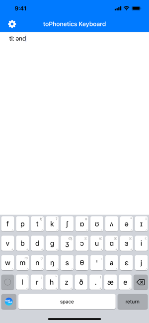 toPhoneticsIPAKeyboardiPhone版截图2